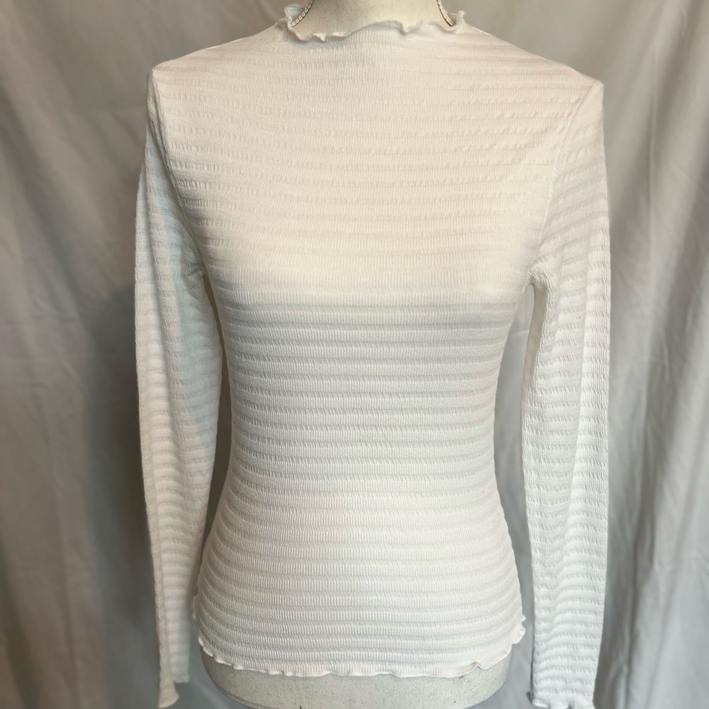 Planet Gold white long sleeve shirt